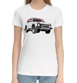 Женская Хлопковая футболка Lada