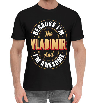 Мужская Хлопковая футболка Vladimir Классный