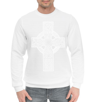 Мужской Хлопковый свитшот Кельтика - кельтский крест
