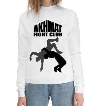 Женский Хлопковый свитшот Akhmat Fight Club
