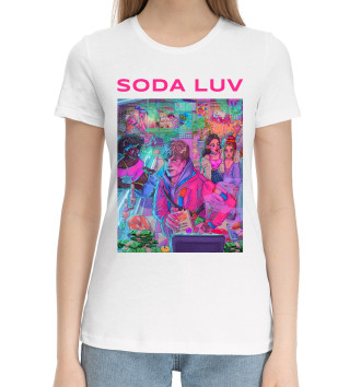Женская Хлопковая футболка Soda Luv