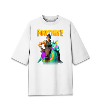 Женская Хлопковая футболка оверсайз Fortnite