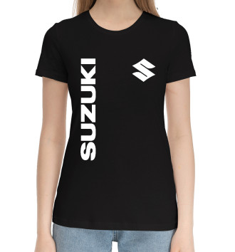 Женская Хлопковая футболка Suzuki
