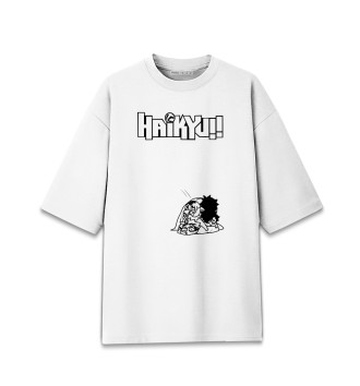 Женская Хлопковая футболка оверсайз Haikyuu!!