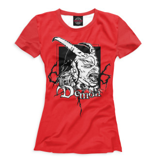 Женская футболка Demon