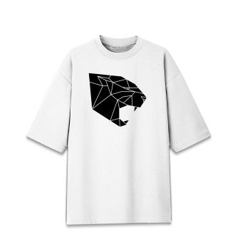 Женская Хлопковая футболка оверсайз Triangle pantera