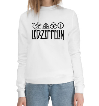 Женский Хлопковый свитшот Led Zeppelin