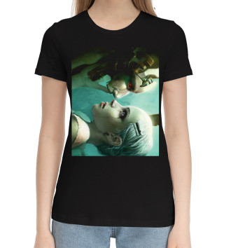 Женская Хлопковая футболка Киборги