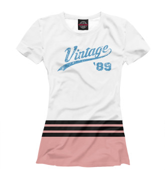 Женская Футболка Vintage 89