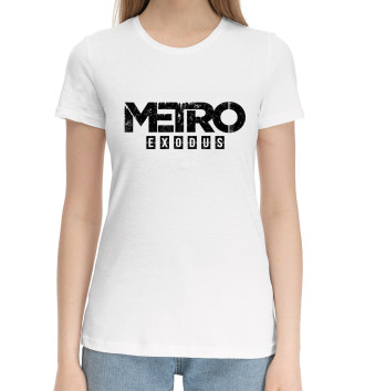Женская Хлопковая футболка Metro Exodus