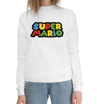 Женский Хлопковый свитшот Super Mario