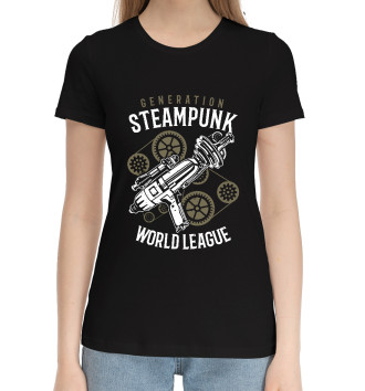 Женская Хлопковая футболка Поколение Стимпанк