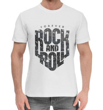 Мужская Хлопковая футболка Rock and roll!