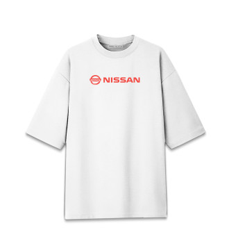 Женская Хлопковая футболка оверсайз Nissan