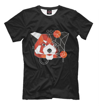 Футболка для мальчиков Абстрактная красная панда