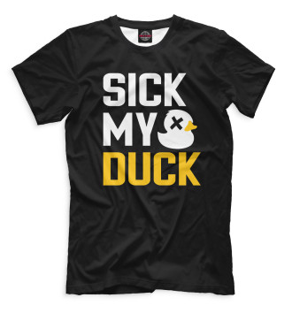 Мужская Футболка Sick my duck
