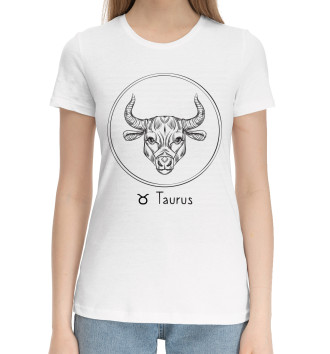 Женская Хлопковая футболка Taurus