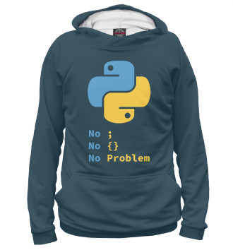 Худи для девочек Python No Problem