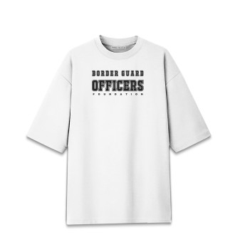 Мужская Хлопковая футболка оверсайз Border Guard OFFICERS Fund