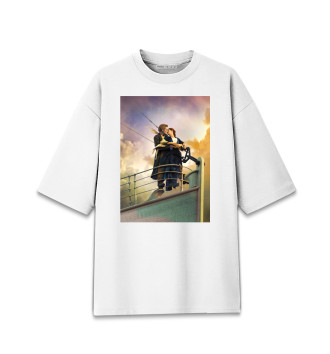 Женская Хлопковая футболка оверсайз Титаник