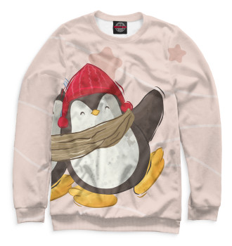 Свитшот для мальчиков Пингвин в шапке