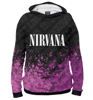Мужское худи Nirvana Rock Legends (пурпур)