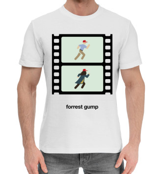 Мужская Хлопковая футболка Форрест Гамп