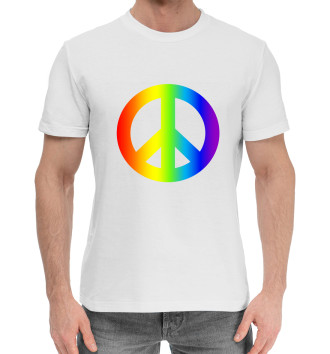 Мужская Хлопковая футболка Peace