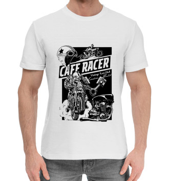 Мужская Хлопковая футболка Cafe racer