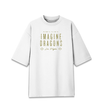 Мужская Хлопковая футболка оверсайз Imagine Dragons