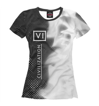 Женская футболка Цивилизация 6 | Огонь (Вертикально)