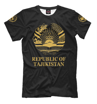 Мужская Футболка Republic of Tajikistan