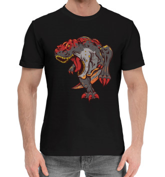 Мужская Хлопковая футболка Динозавр