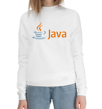 Женский Хлопковый свитшот Java Programmer