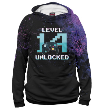 Женское Худи Level 14 Unlocked Gamer