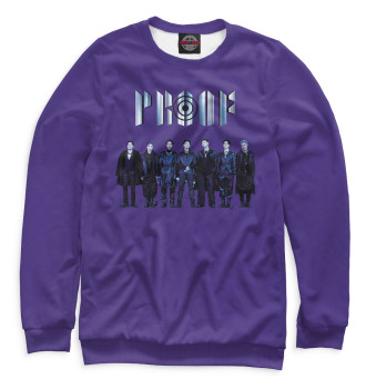 Свитшот для девочек BTS PROOF фиолетовый