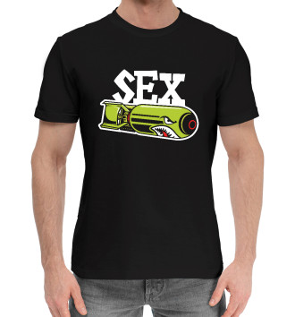 Мужская Хлопковая футболка Секс БОМБА