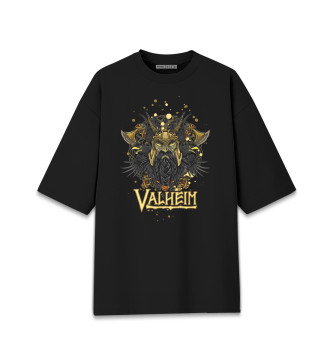 Женская Хлопковая футболка оверсайз Valheim