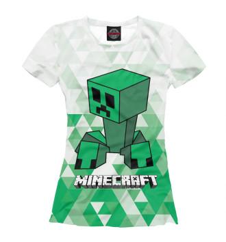 Футболка для девочек Minecraft Creeper Logo