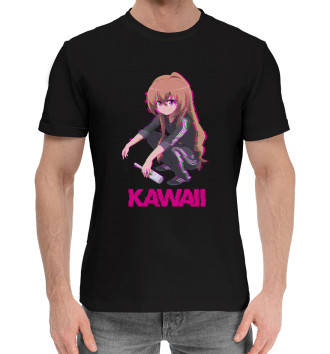 Мужская Хлопковая футболка Kawaii