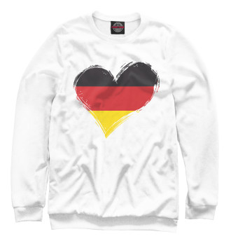Мужской Свитшот Сердце Германии (флаг)