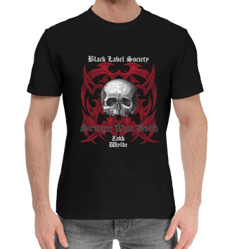 Мужская Хлопковая футболка Blacklabelsociety