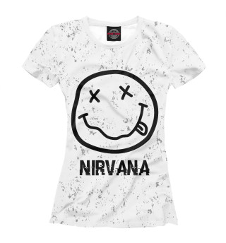 Женская футболка Nirvana Glitch Light