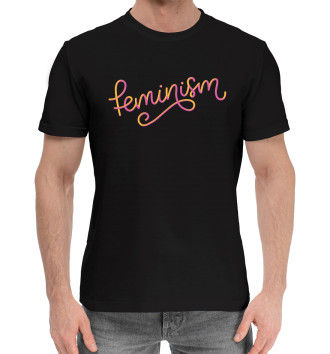 Мужская Хлопковая футболка Feminism