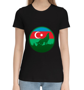 Женская Хлопковая футболка Азербайджан