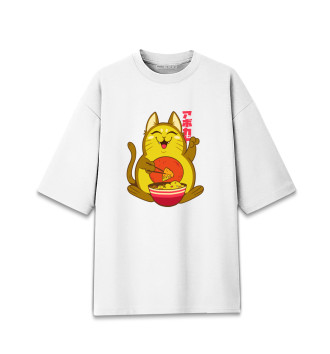 Женская Хлопковая футболка оверсайз Avocado Kitten