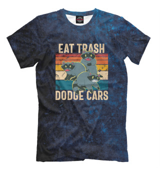 Мужская футболка Eat Trash Dodge Cars