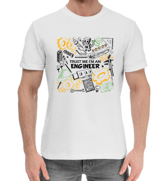 Мужская Хлопковая футболка Инженер