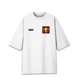 Мужская Хлопковая футболка оверсайз Олимпийка СССР