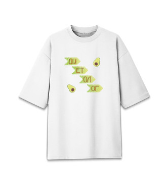 Женская Хлопковая футболка оверсайз Диетолог